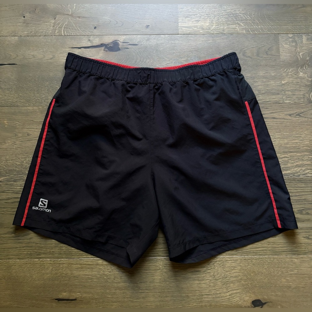 Salomon Lined Drawstring Trail Running Advanced Skin Shorts In Black Size XL